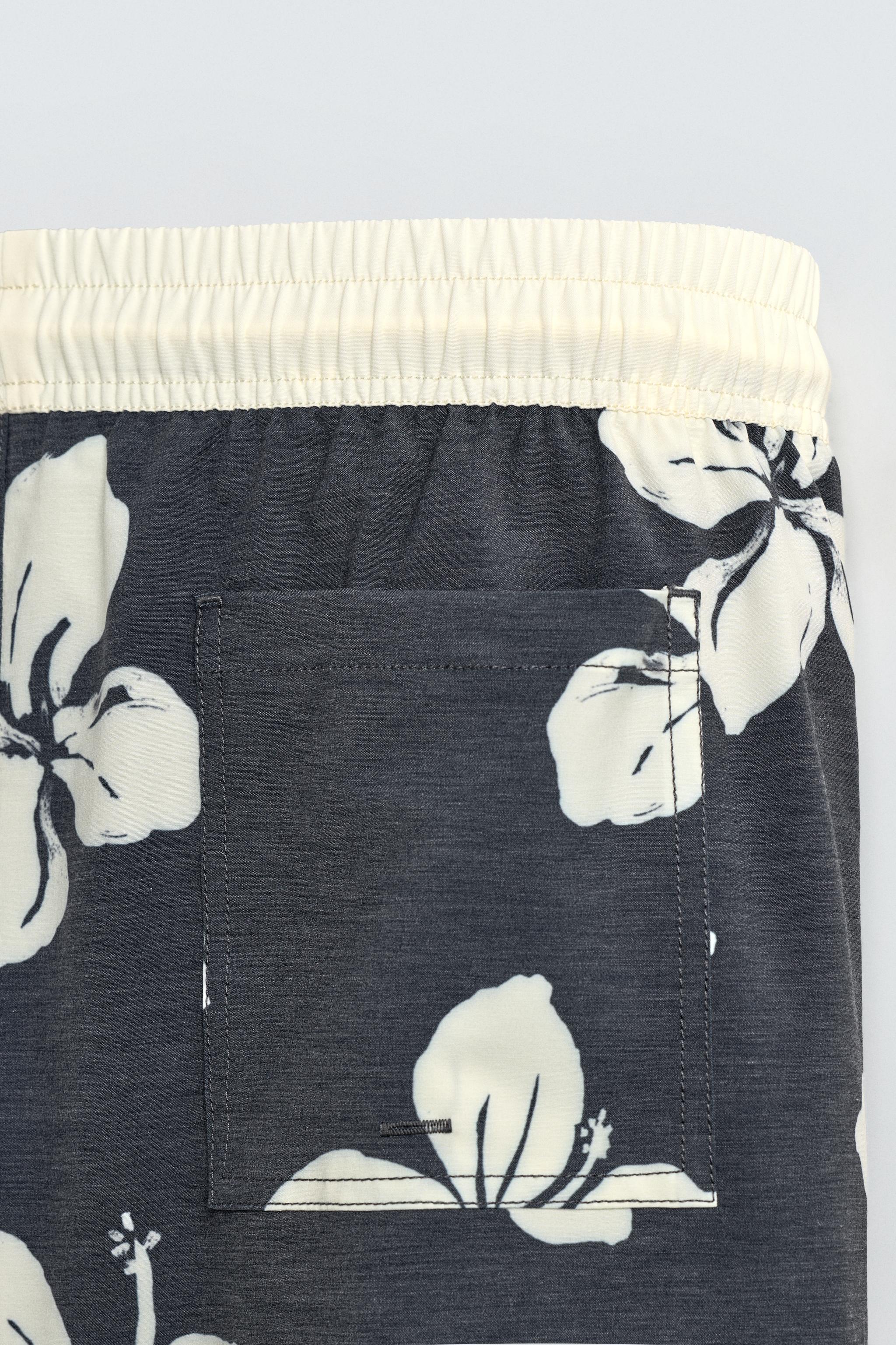 LONG HIBISCUS PRINT SWIMSUIT